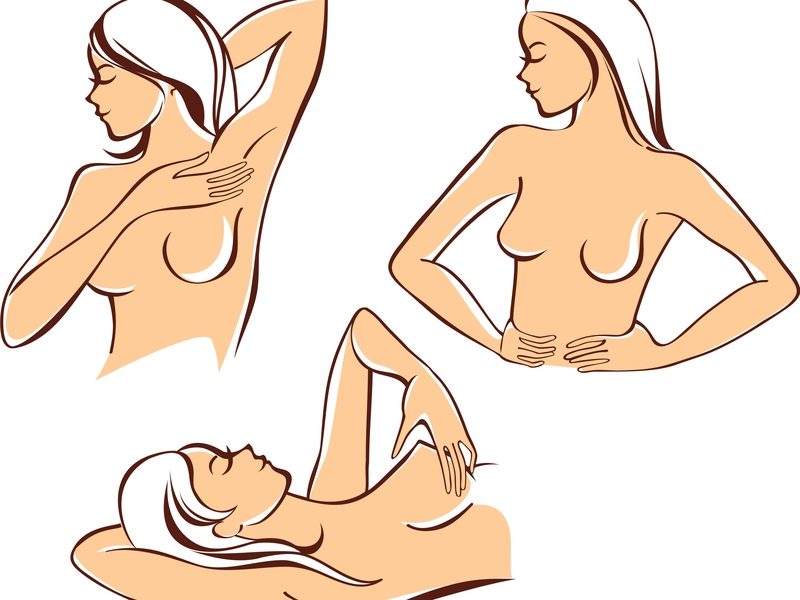 Breast Self-Exams: Lie Down AND Stand Up